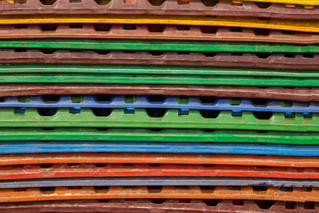 bright multi-colored horizontal lines. rough surface texture