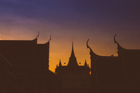 goldren mountain temple bangkokの写真素材