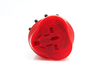 world travel adapter on white