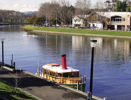 Melbourne's Yarra Riverの写真素材