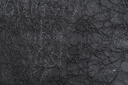 Black rice paper background. Hand made paperの写真素材