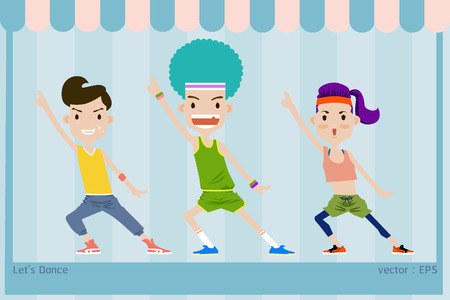 Exercise let 's danceのイラスト素材