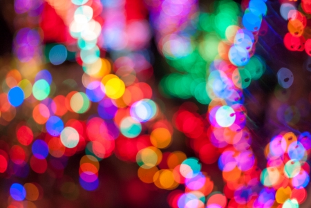 lighting bokehの写真素材