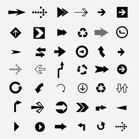 Simply arrow set のイラスト素材