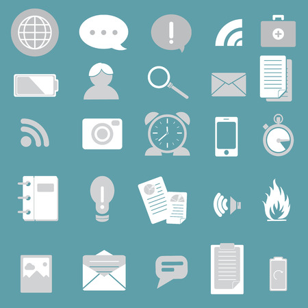 Mono flat icon collection setのイラスト素材