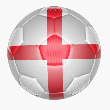 Soccer ball mapping with England flag の写真素材