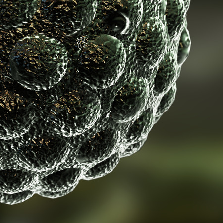 3D render virus cells science and medical concept.の写真素材