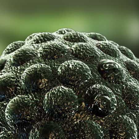 3D render virus cells science and medical concept.