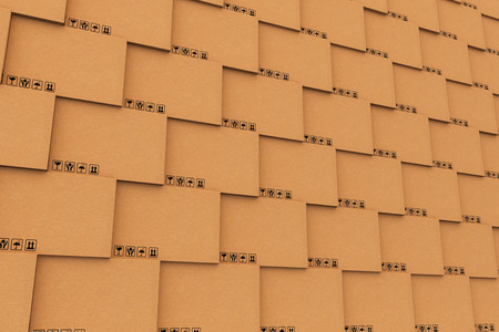 Cardboard boxes. Cargo, delivery and transportation logistics storage.