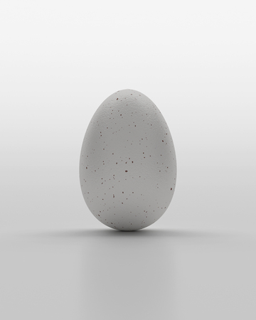 Minimal conceptual Egg Background, art and space design - with clipping path.の写真素材