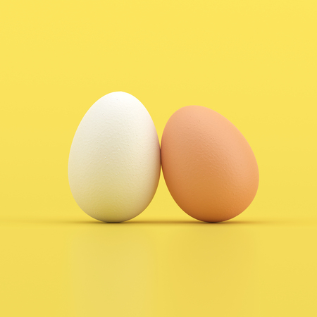 Minimal conceptual Egg Background, art and space design - with clipping path.の写真素材