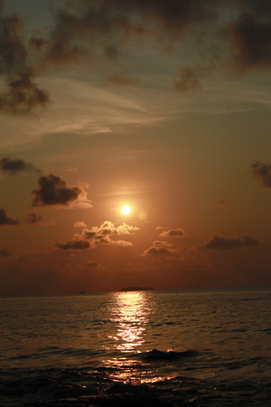 dawn on samet islandの写真素材