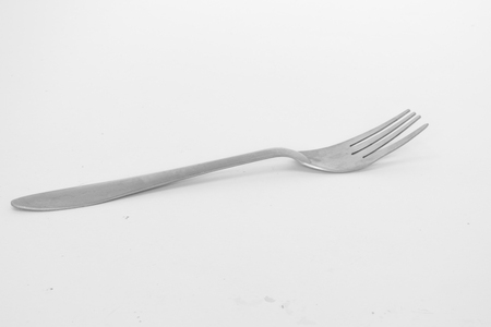 Fork is isolated white background,concept one objectの写真素材