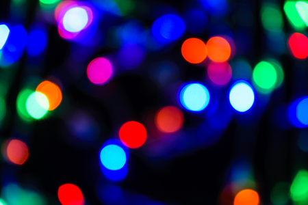 Blurring dot color background,is circle spot with darkness backgroundの写真素材