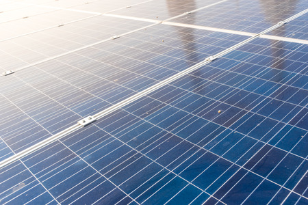 Close up solar cell panel, Energy nature by sunlight,  purity power, saving energy concept.