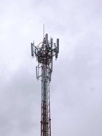 mobile phone tower の写真素材