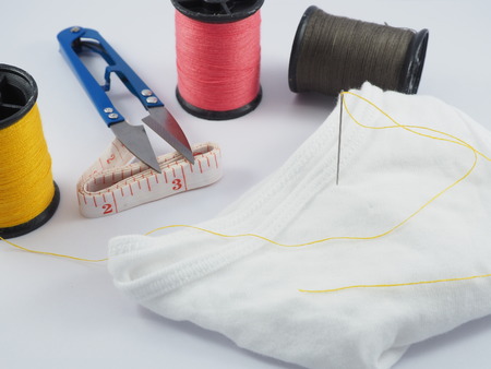 sewing needleの写真素材