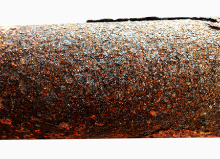 rusty steel pipeの写真素材