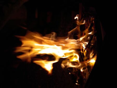 fire flame photo capture at India.の写真素材