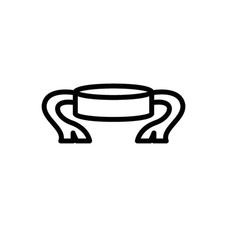 headband outline icon. vector illustration. Isolated on white background.のイラスト素材