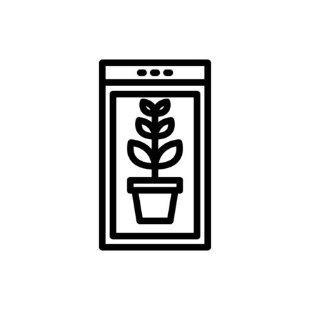 growth outline icon. vector illustration. Isolated on white background.のイラスト素材