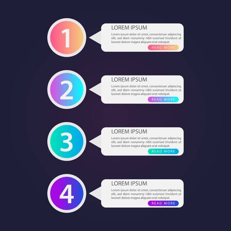 Business Infographics. Vector business template for presentations. Creative concepts for infographics.のイラスト素材