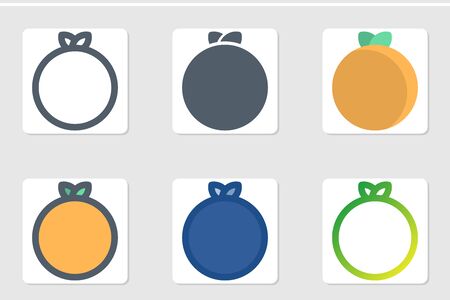 orange icon in isolated on white background.のイラスト素材