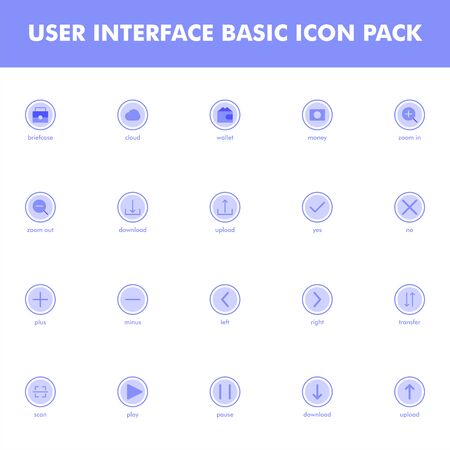 User interface icon pack isolated on white background. for your web site design, logo, app, UI. Vector graphics illustration and editable stroke. EPS 10.のイラスト素材