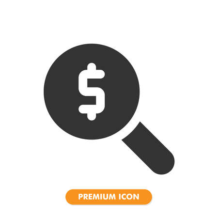search icon isolated on white background. for your web site design, logo, app, UI. Vector graphics illustration and editable stroke. EPS 10.のイラスト素材