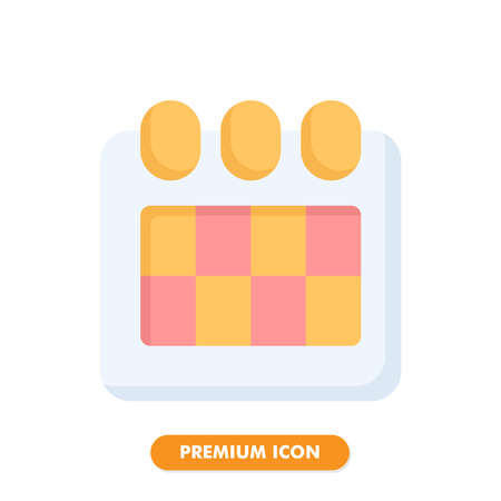 calendar icon pack isolated on white background. for your web site design,  app, UI. Vector graphics illustration and editable stroke.のイラスト素材