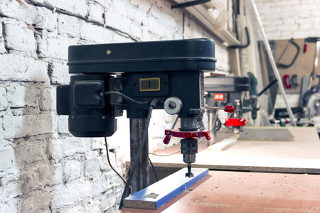 drilling machine in productionの写真素材