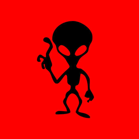 Alien   icon design vector illustrationのイラスト素材