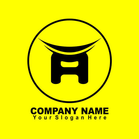 minimalist design logo vector illustrationのイラスト素材