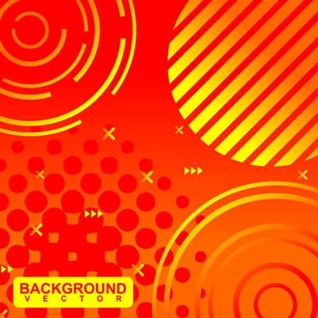 abstract design on red vector backgroundのイラスト素材
