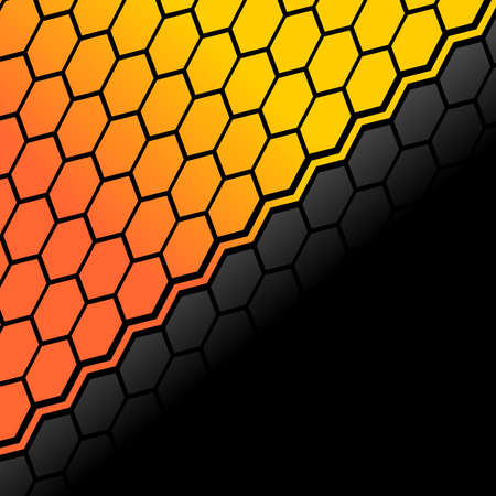 abstract hexagon vector background designのイラスト素材