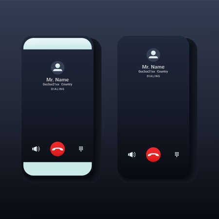 Call screen smartphone interface. Illustration vectorのイラスト素材