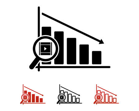 Vector of Set of business down chart. - ID:1-168220153 - Royalty Free ...