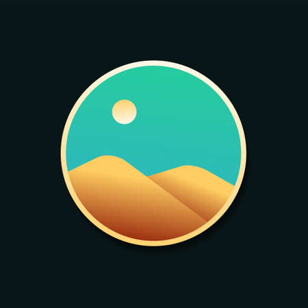 Gallery icon. Photo image picture album app. Illustration vectorのイラスト素材