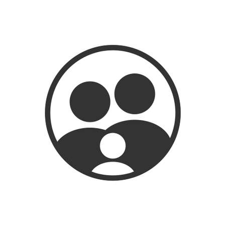 Family icon design concept. Illustration vectorのイラスト素材