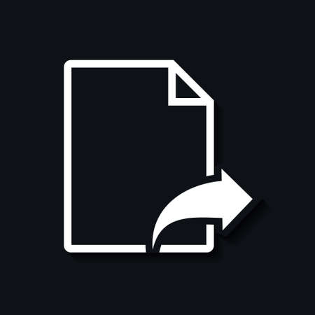 File document with share icon. Illustration vectorのイラスト素材