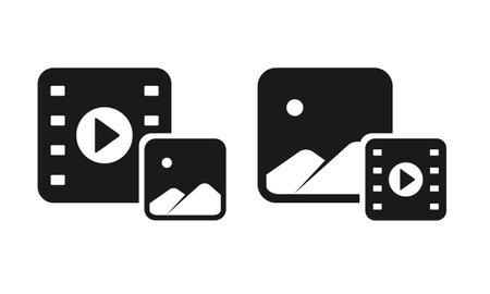 Video to image converter. Illustration vectorのイラスト素材