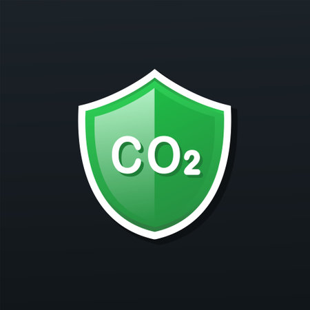 Co2 shiled symbol. Vector illustrationのイラスト素材