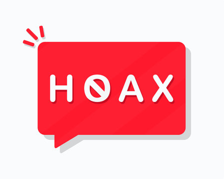 Hoax warning message. Vector illustrationのイラスト素材