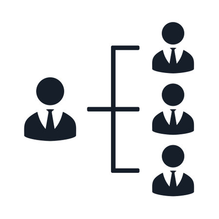 Hierarchy structure icon. Vector illustrationのイラスト素材