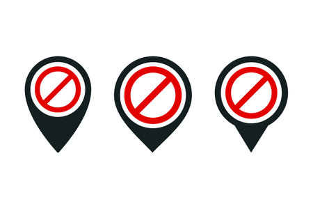 No map pointer. Vector illustrationのイラスト素材