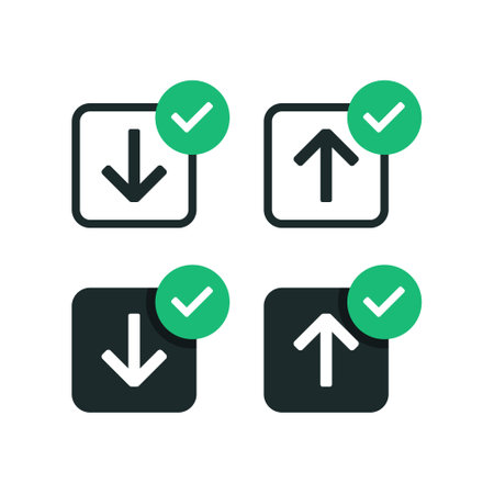 Download upload complete. Vector illustrationのイラスト素材