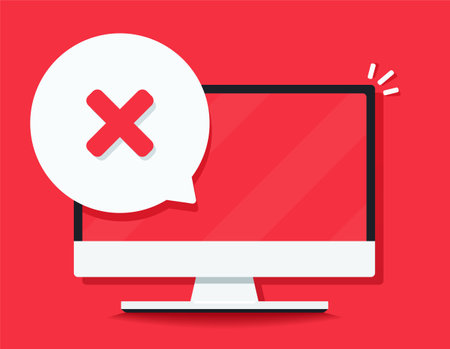 Computer warning message. Illustration vectorのイラスト素材