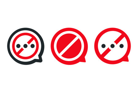 No chat message icon. Illustration vectorのイラスト素材