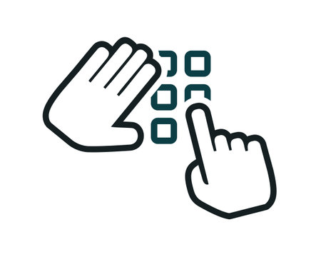 Input pin password. Illustration vectorのイラスト素材