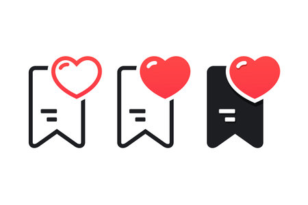 Favorite bookmark icon. Illustration vectorのイラスト素材